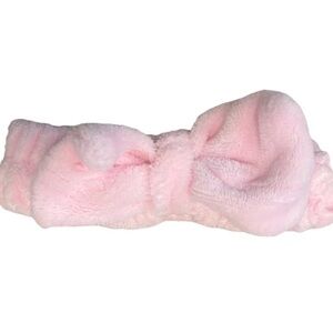 Pink Stretchy Skin Care Headband Face Wash Headband